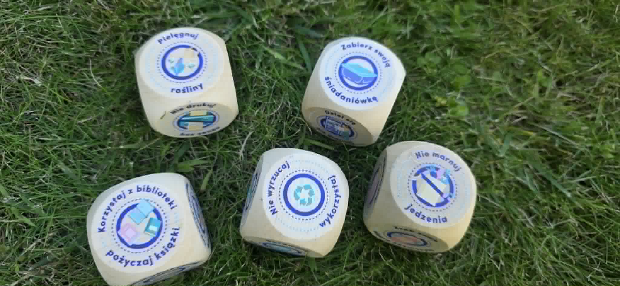 Gra zero waste - kostki kolorowe