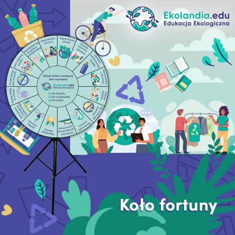 Koło fortuny ok. 90 cm- podejmij ekowyzwanie zero waste