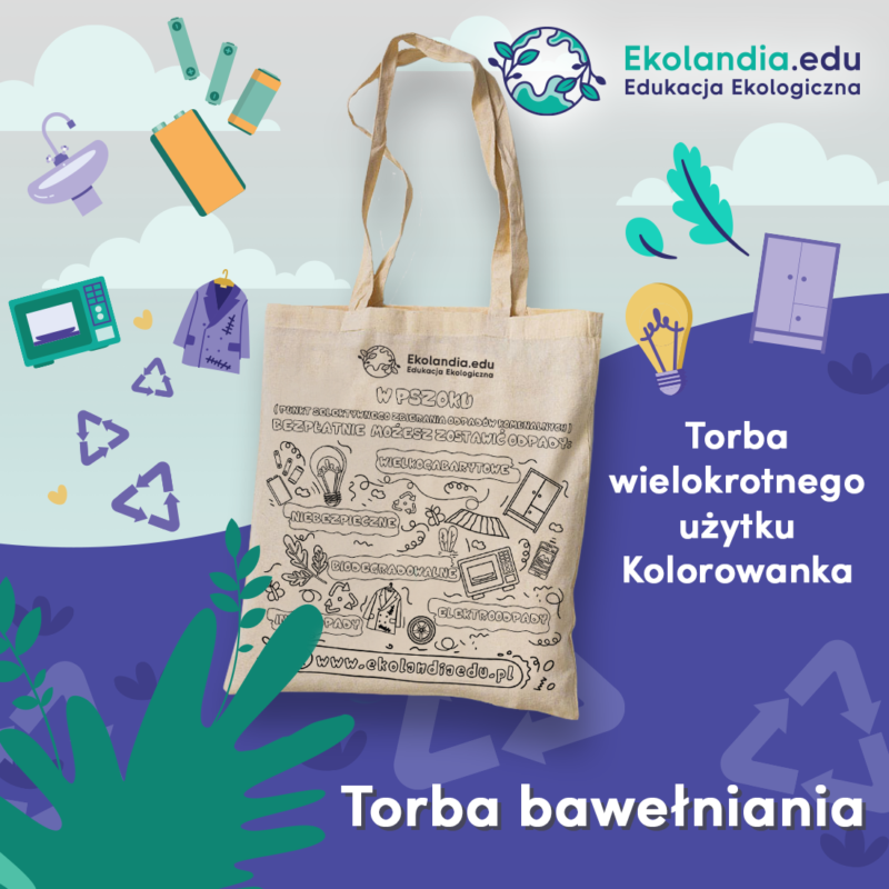 Torba bawełniana - kolorowanka - PSZOK